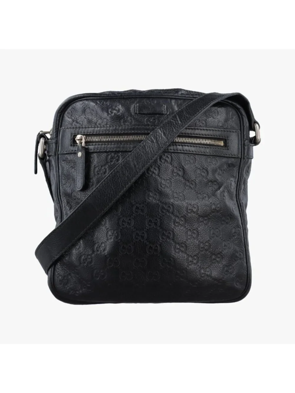Gucci GG Supreme Messenger Black Leather